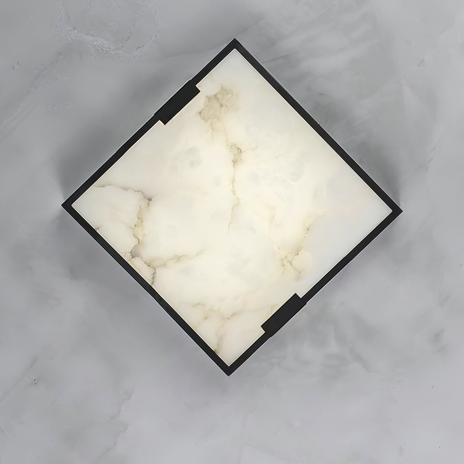 Plafonnier moderne Idun en Albâtre Noir et blanc