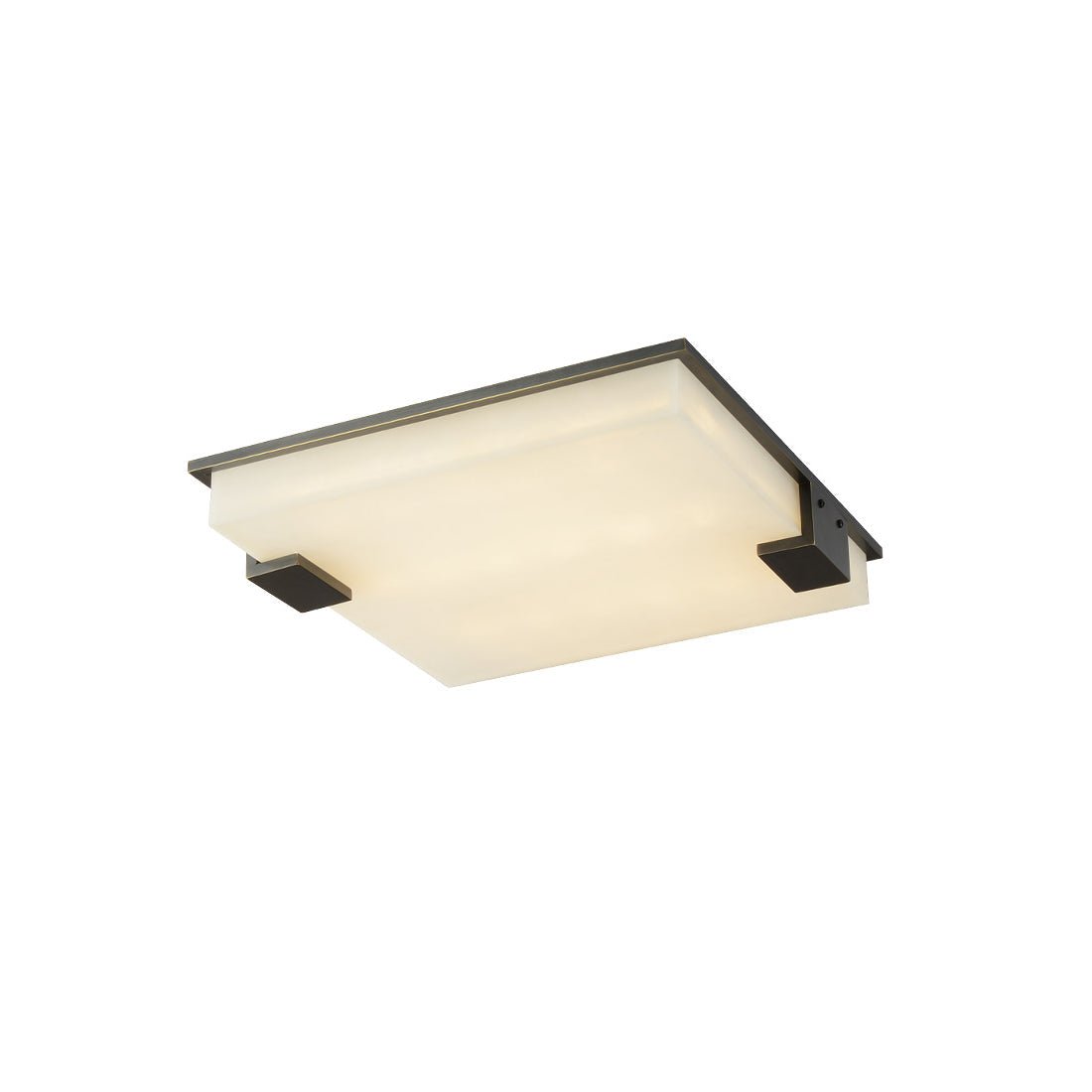 Plafonnier moderne Idun en Albâtre Noir et blanc