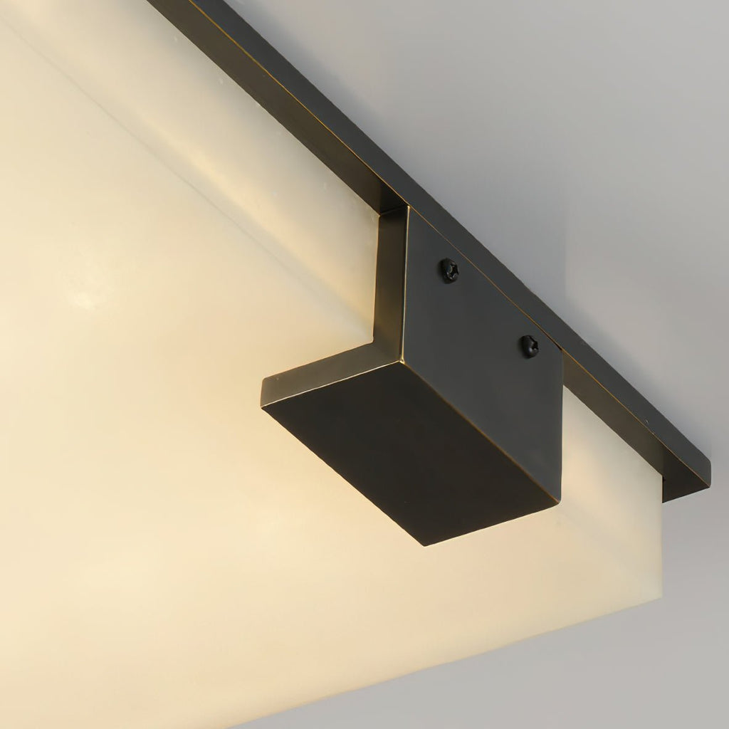 Plafonnier moderne Idun en Albâtre Noir et blanc