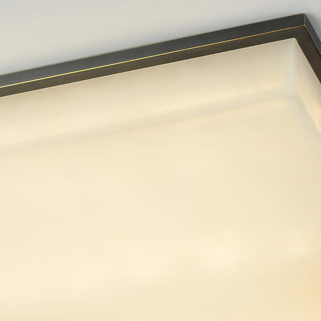 Plafonnier moderne Idun en Albâtre Noir et blanc