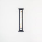 Applique murale moderne Cale en Albâtre Texturé anthracite gris et blanc
