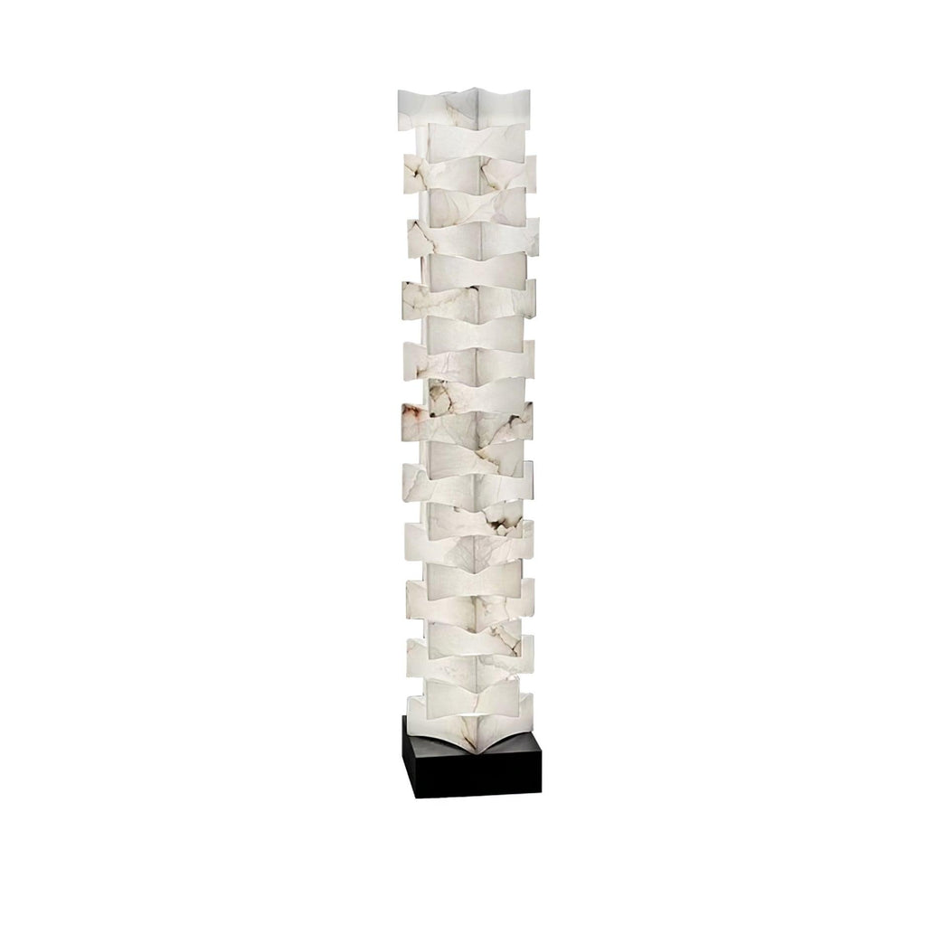 Lampadaire moderne Roland en Albâtre