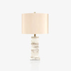 Lampe à poser moderne Roland en Albâtre Blanc