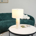 Lampe à poser moderne Roland en Albâtre Blanc