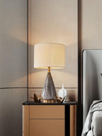 Lampe à poser moderne Thoralf en Marbre Blanc