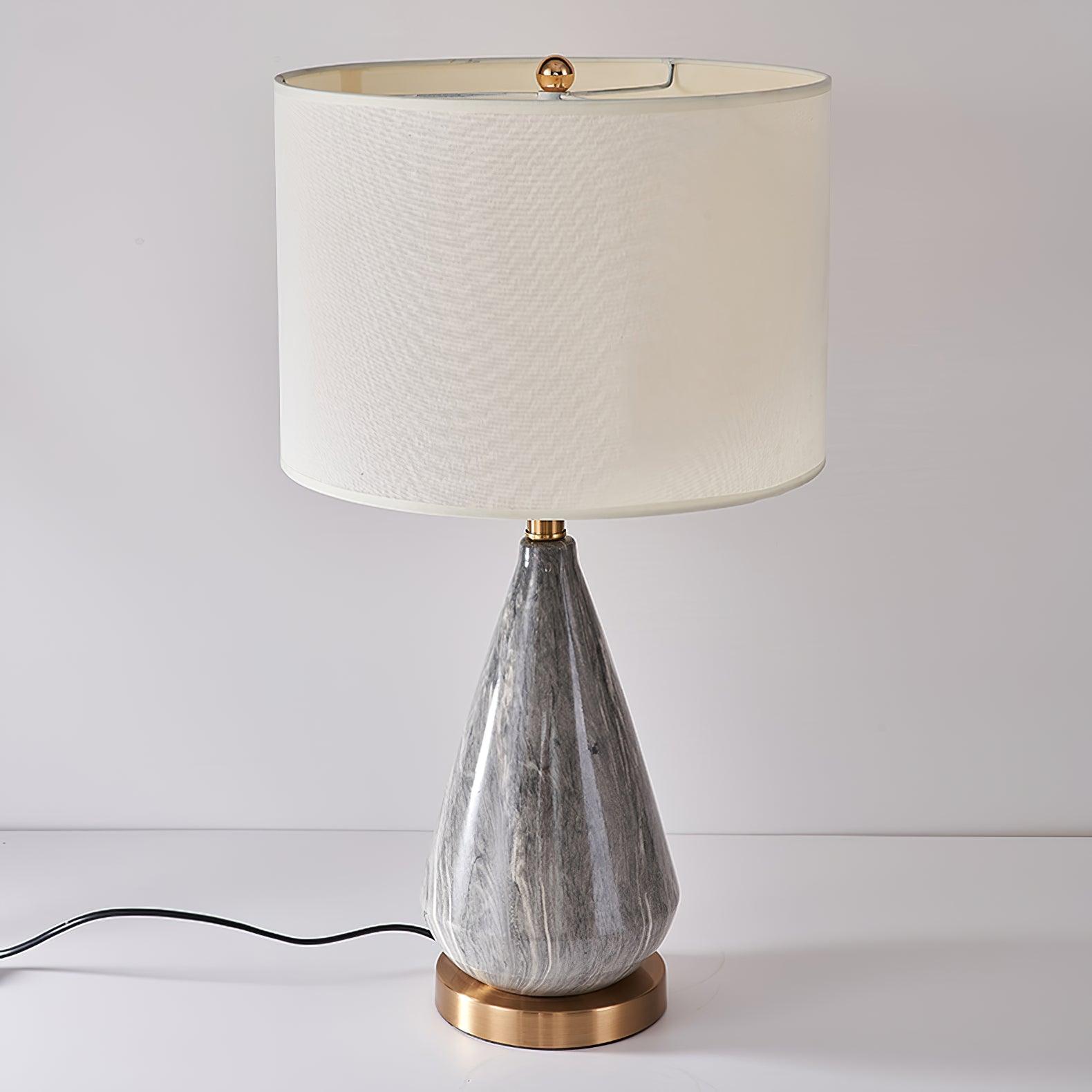 Lampe à poser moderne Thoralf en Marbre Noir