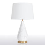 Lampe à poser moderne Thoralf en Marbre Blanc