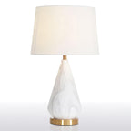 Lampe à poser moderne Thoralf en Marbre Blanc