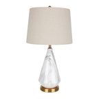 Lampe à poser moderne Thoralf en Marbre Blanc