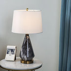 Lampe à poser moderne Thoralf en Marbre Blanc