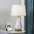 Lampe à poser moderne Thoralf en Marbre Blanc