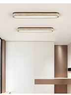 Plafonnier moderne Bence en Travertin jaune