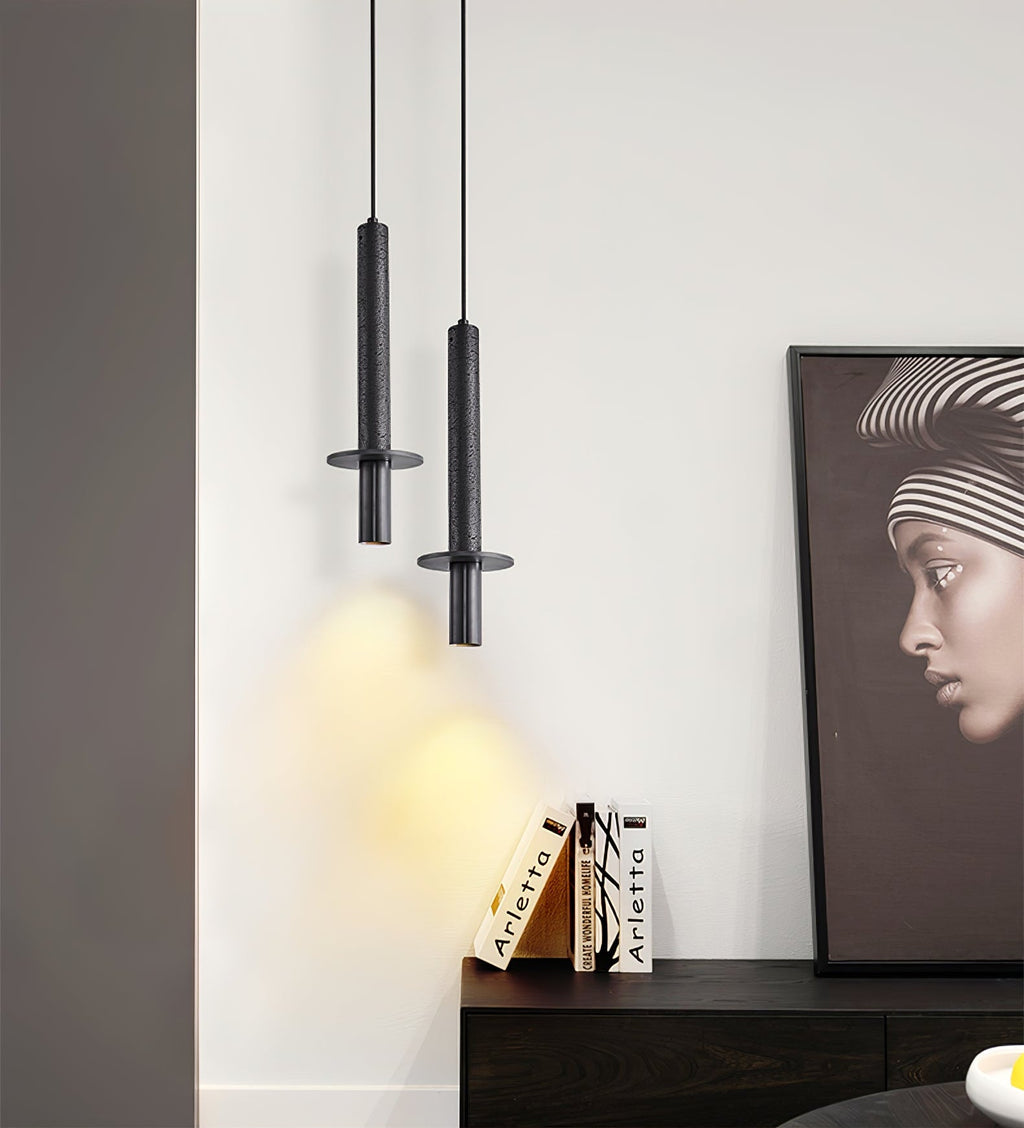 Suspension moderne Sumner en Noir travertin