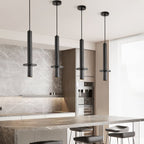 Suspension moderne Sumner en Noir travertin