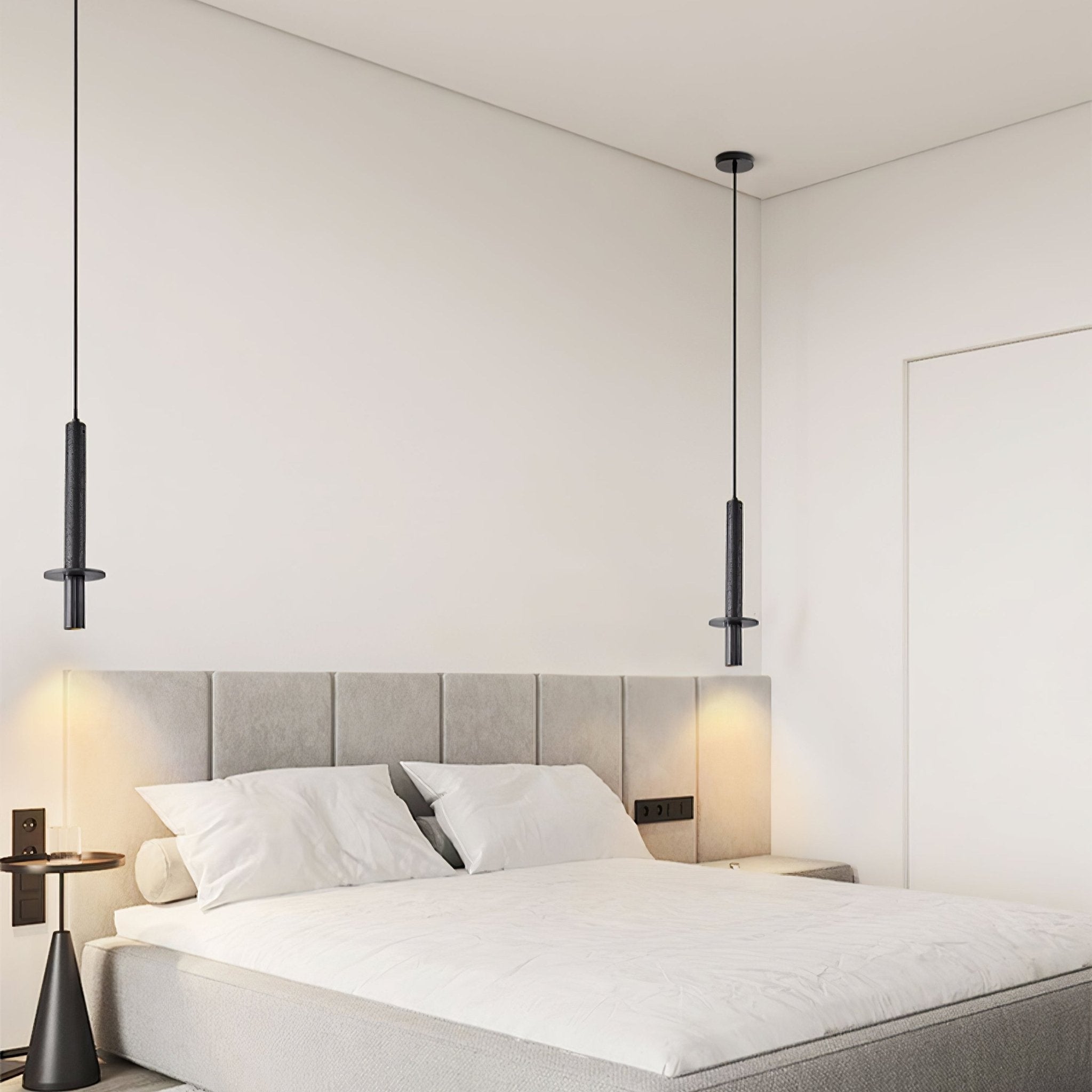 Suspension moderne Sumner en Noir travertin