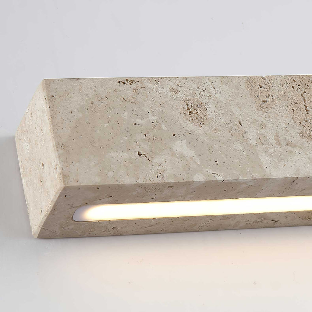 Applique murale moderne Toby en Travertin jaune