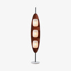 Lampadaire moderne Cato en Marbre Teck