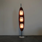Lampadaire moderne Cato en Marbre Teck