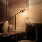Lampe à poser vintage Leidolf en Bambou