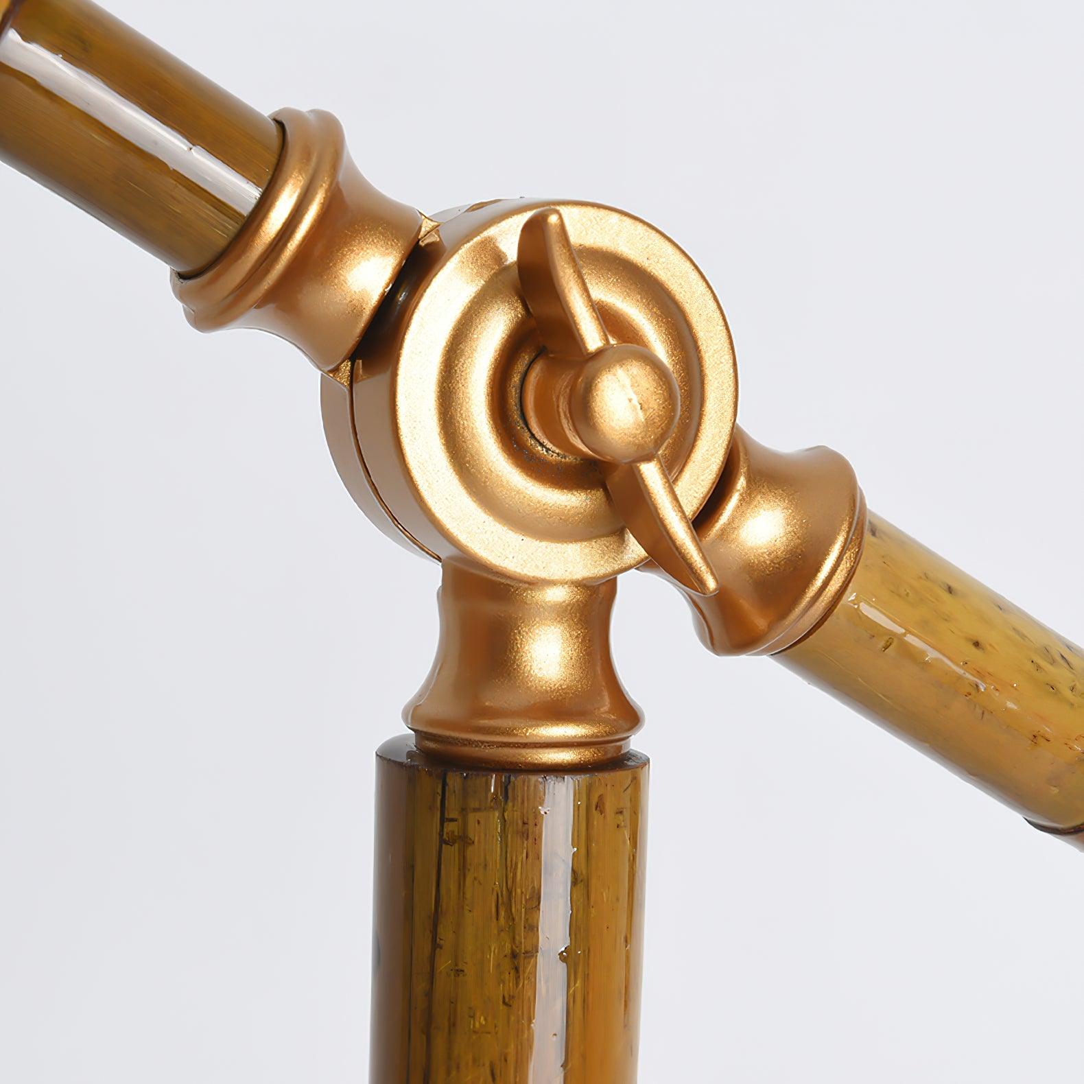 Lampe à poser vintage Leidolf en Bambou