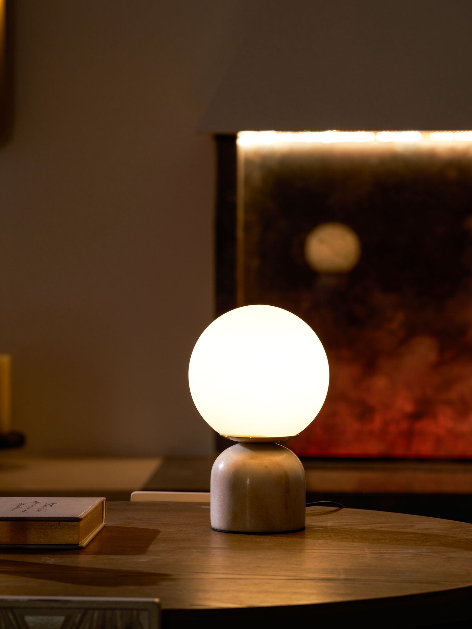 Lampe à poser moderne Pax en Marbre Noir