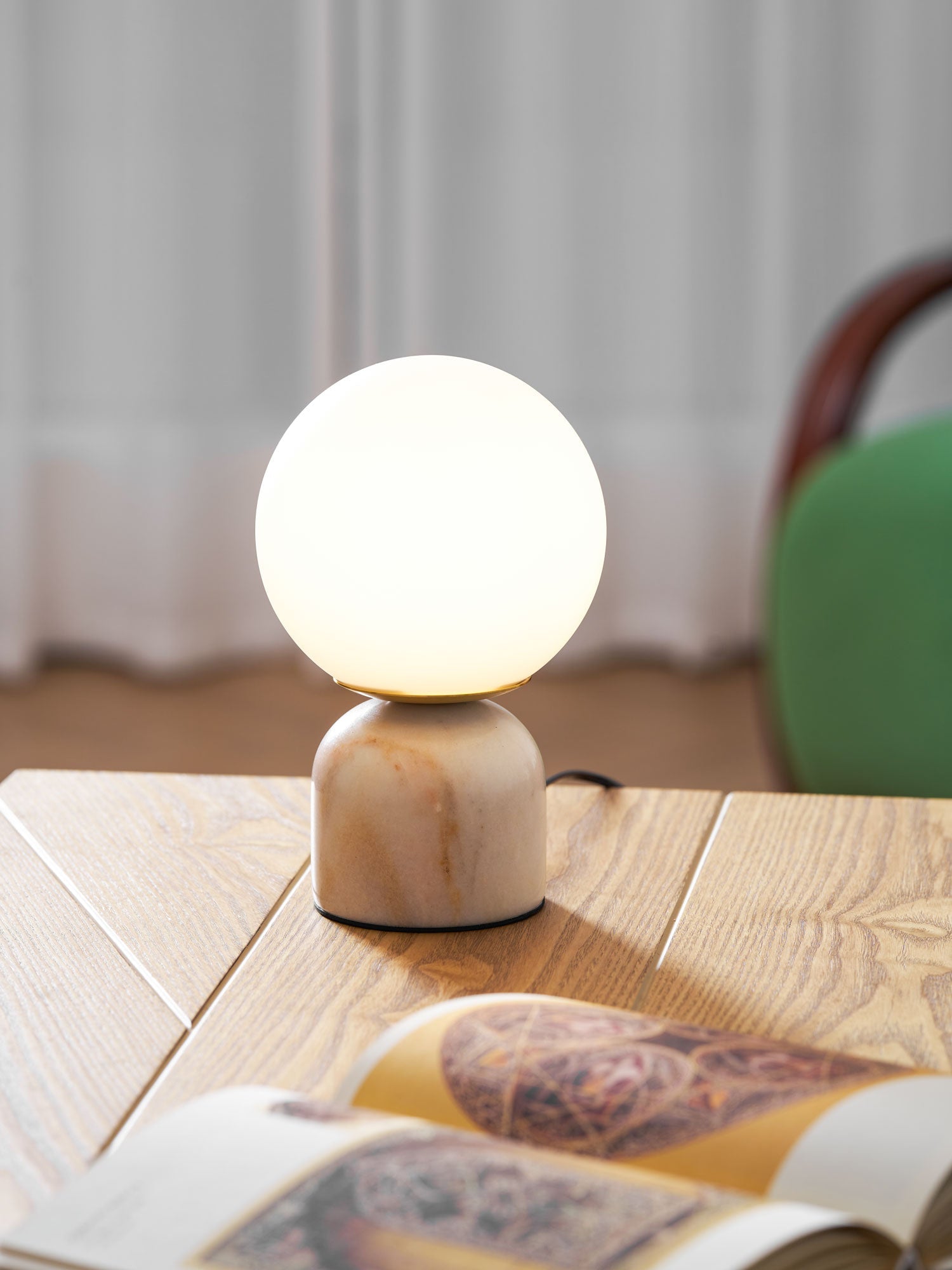 Lampe à poser moderne Pax en Marbre Vert