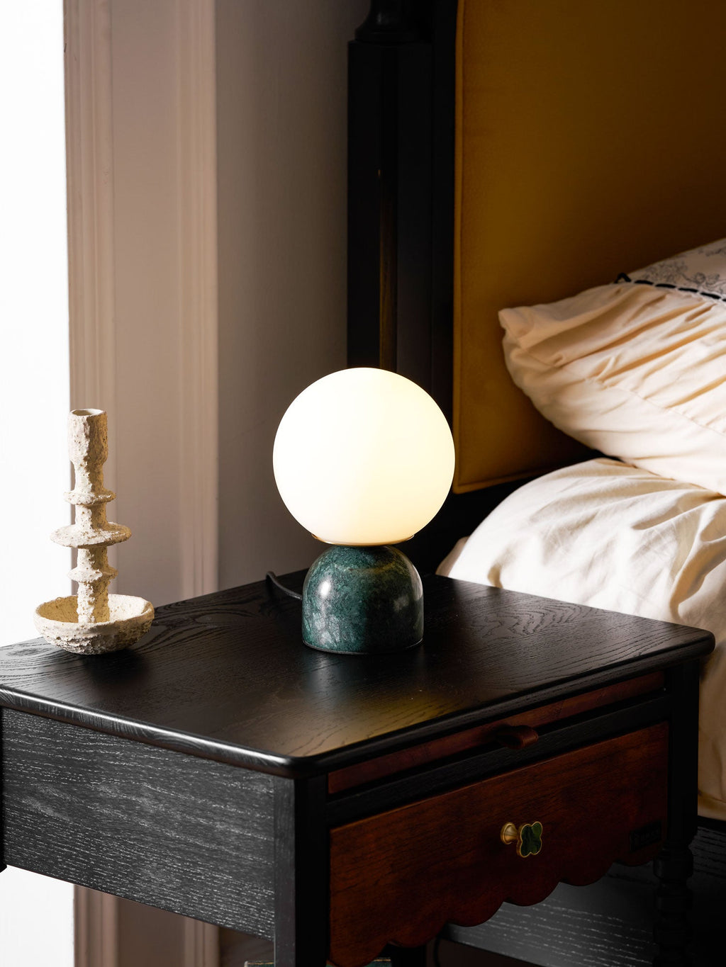 Lampe à poser moderne Pax en Marbre Vert