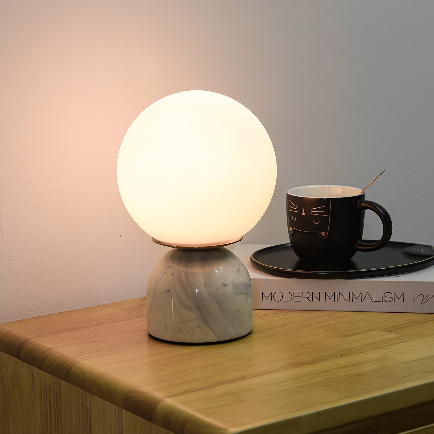 Lampe à poser moderne Pax en Marbre Vert