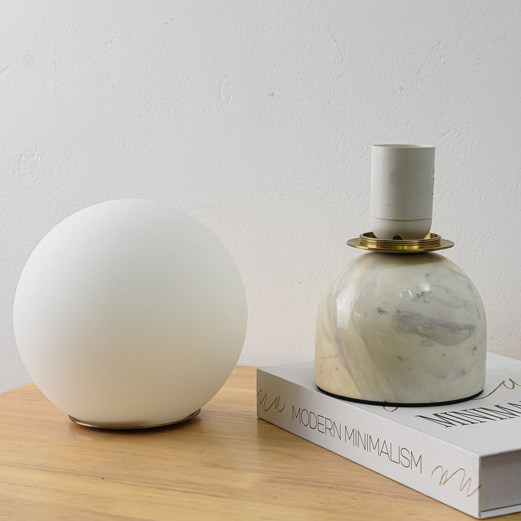 Lampe à poser moderne Pax en Marbre Blanc