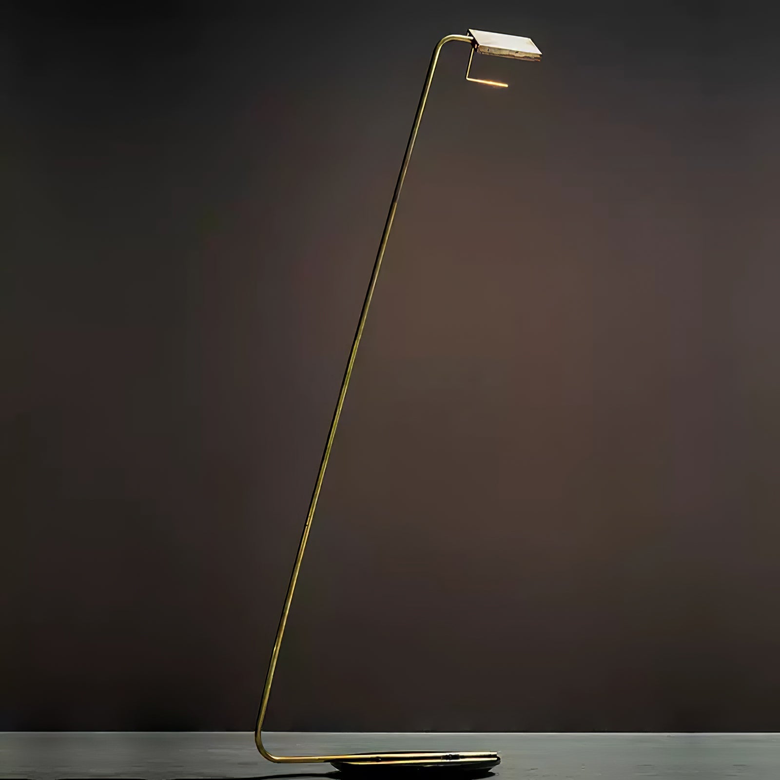 Lampadaire moderne Laurits en Marbre Or et blanc