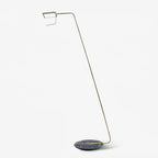 Lampadaire moderne Laurits en Marbre Or et blanc