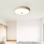 Plafonnier moderne Orell en pierre Travertin jaune et blanc