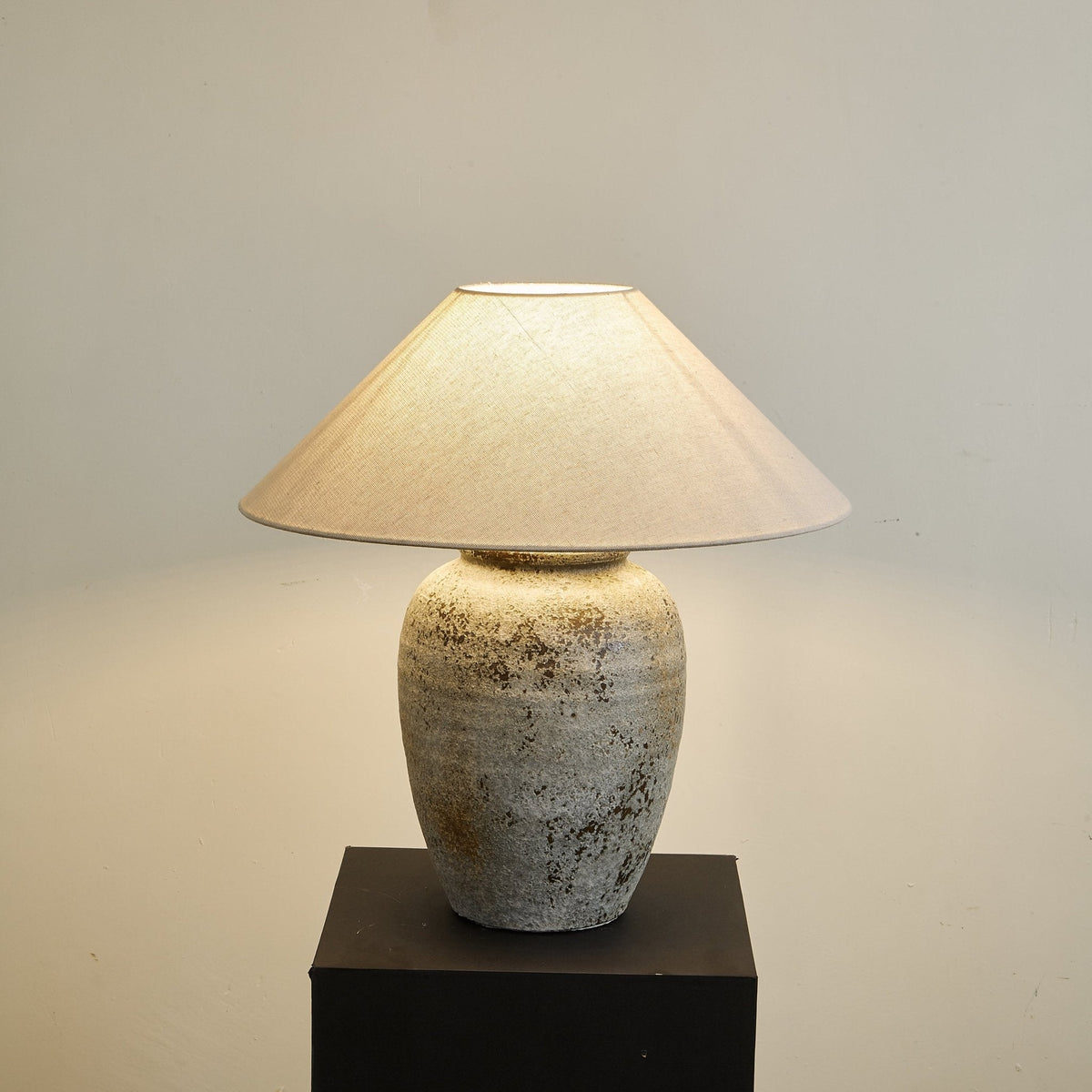 Tavira Aged Stone Table Lamp