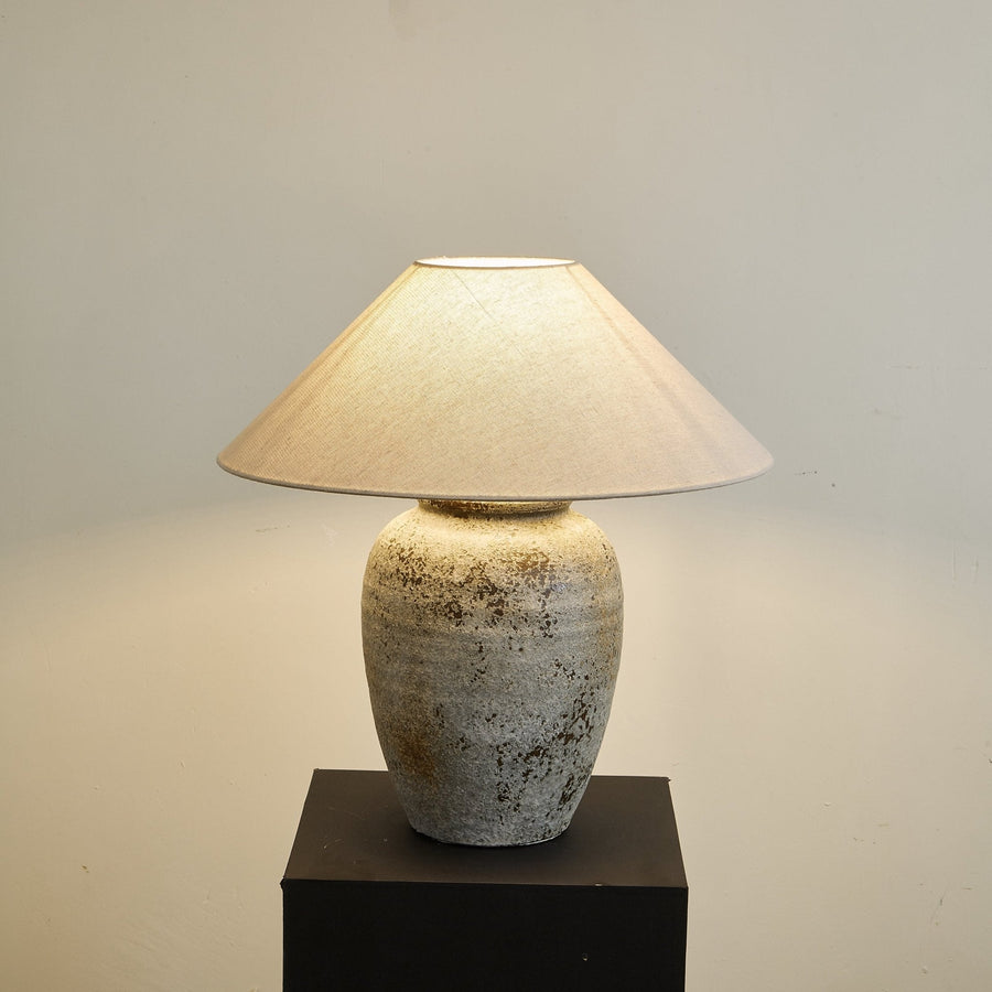 Tavira Aged Stone Table Lamp