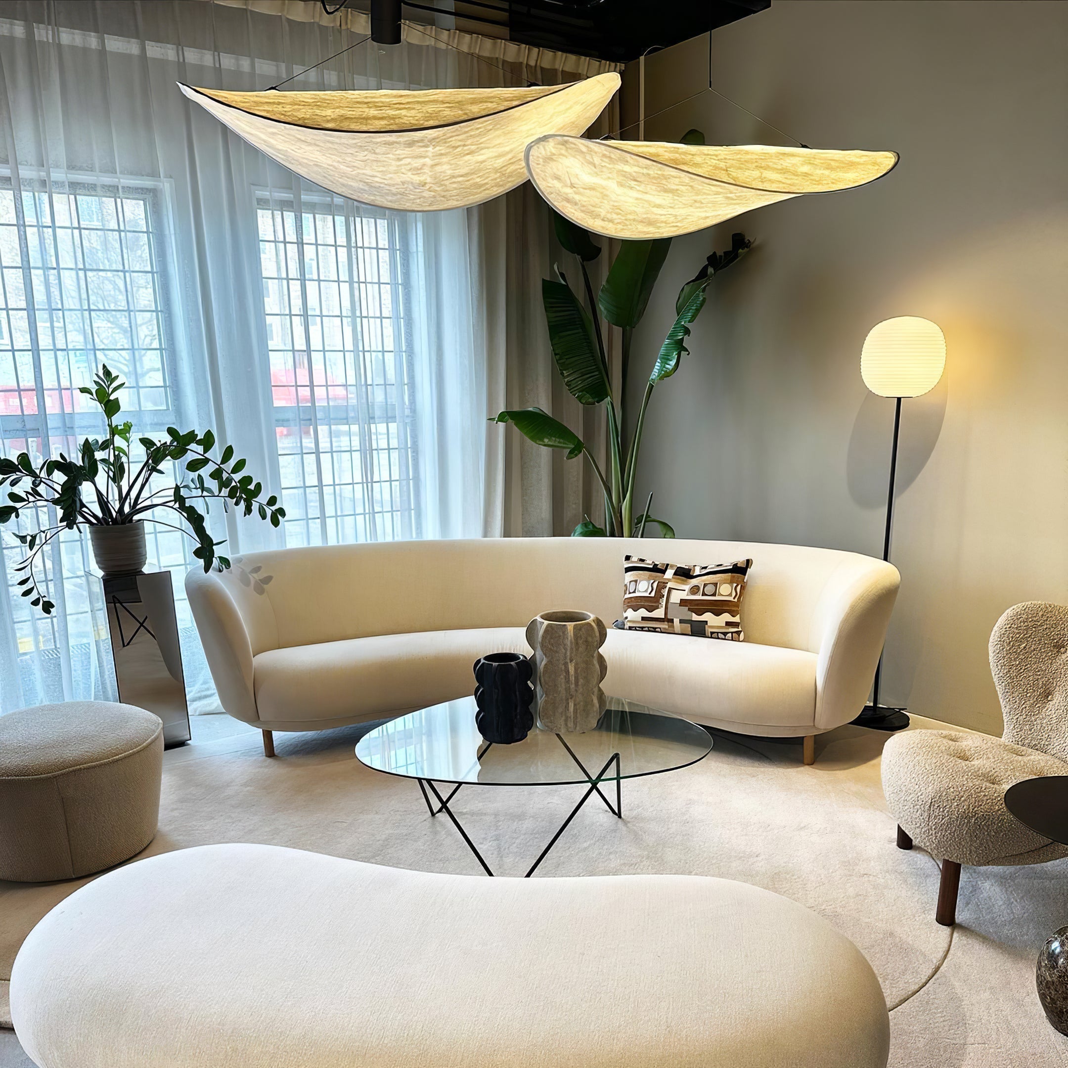 Suspension moderne Marlon en Soie