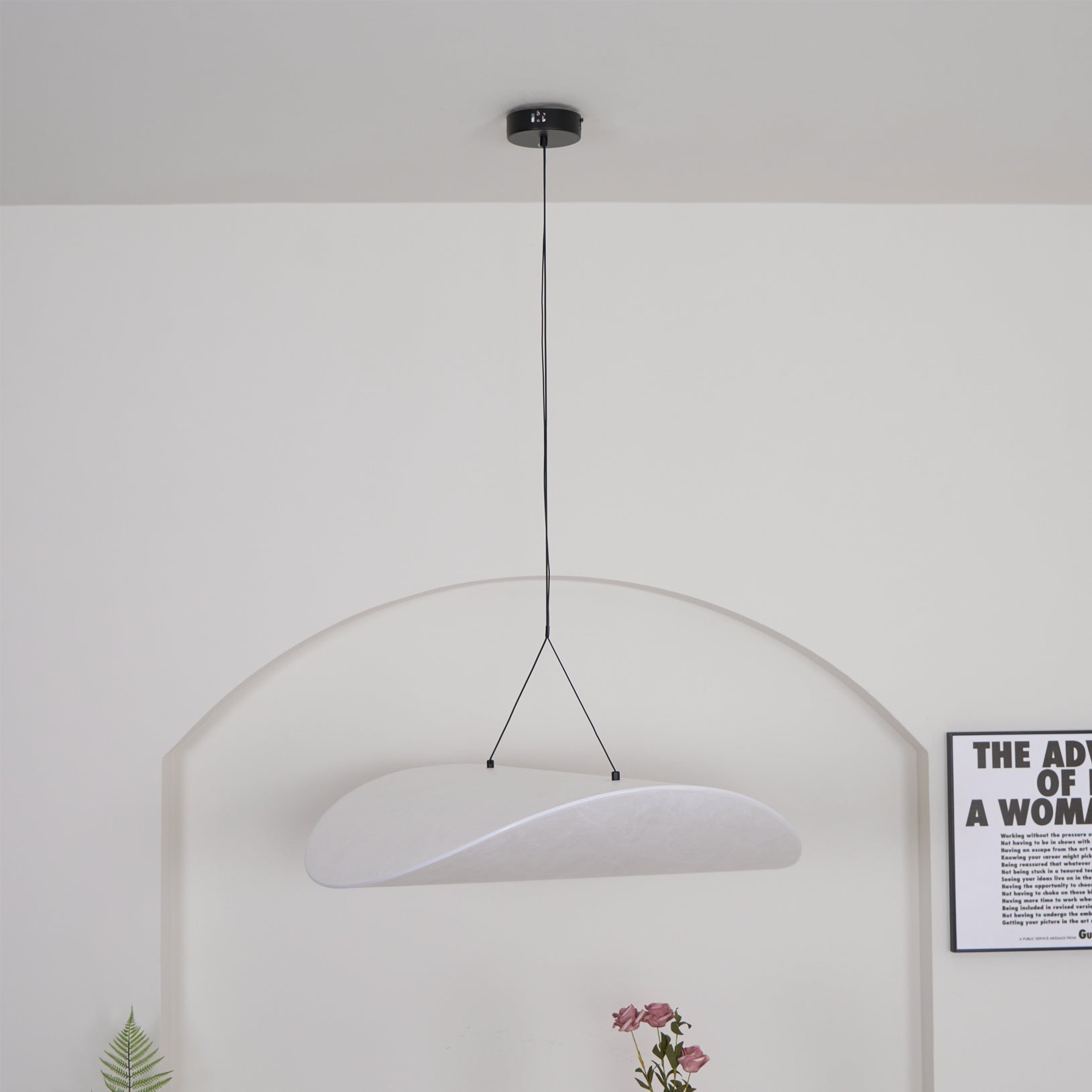 Suspension moderne Marlon en Soie