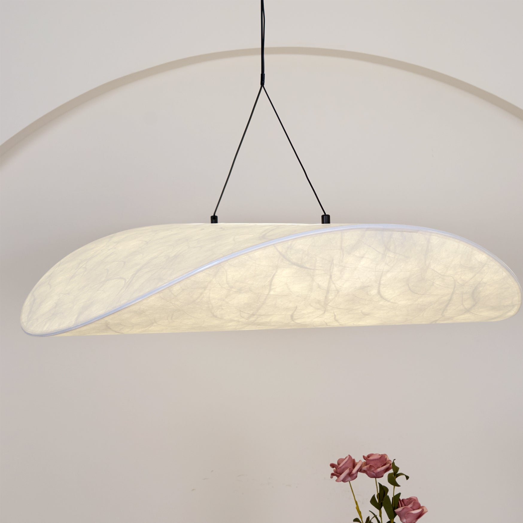 Suspension moderne Marlon en Soie