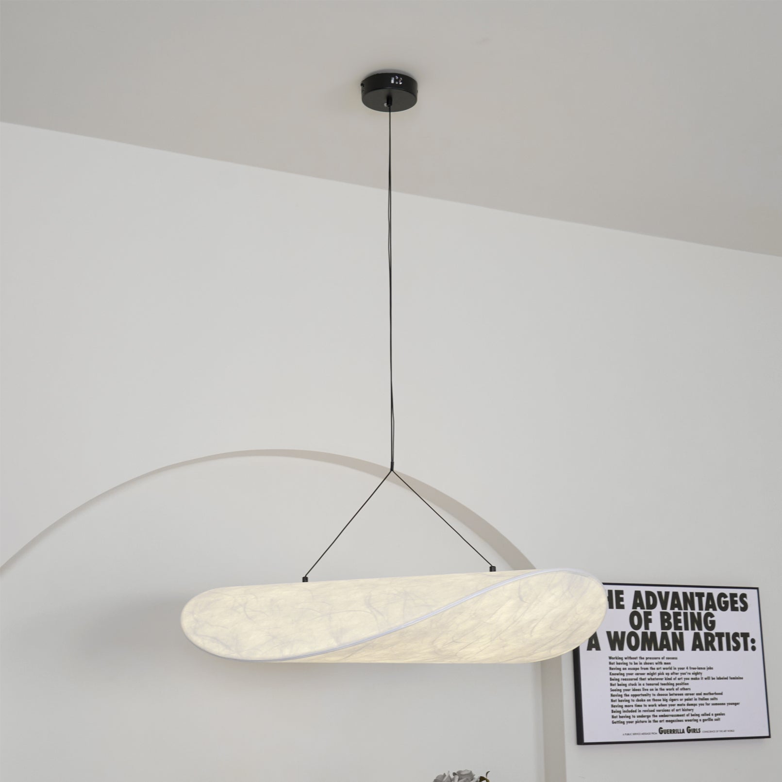 Suspension moderne Marlon en Soie