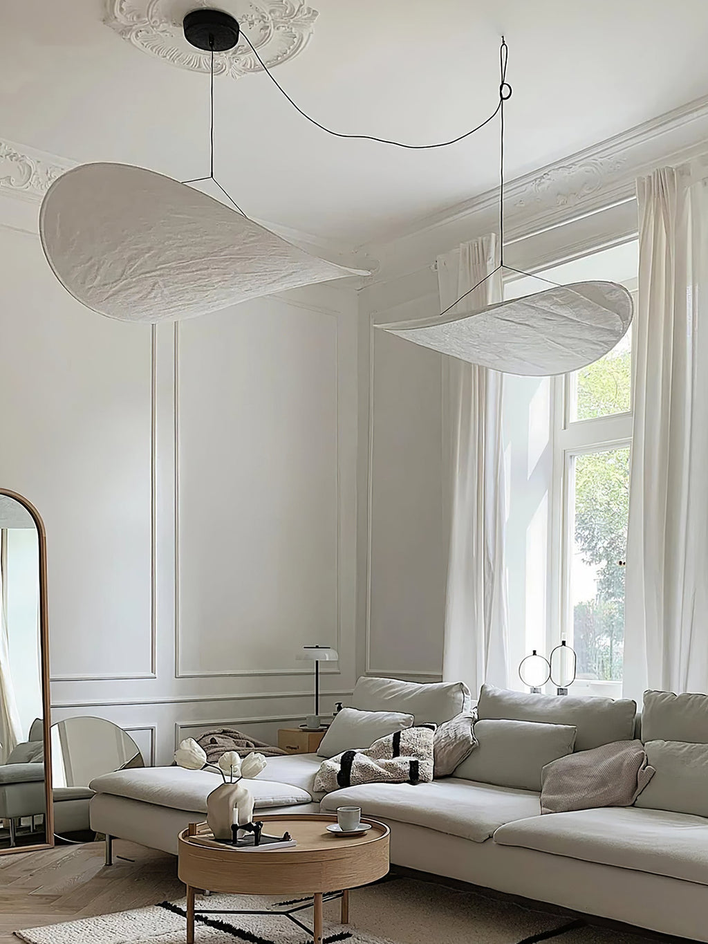 Suspension moderne Marlon en Soie