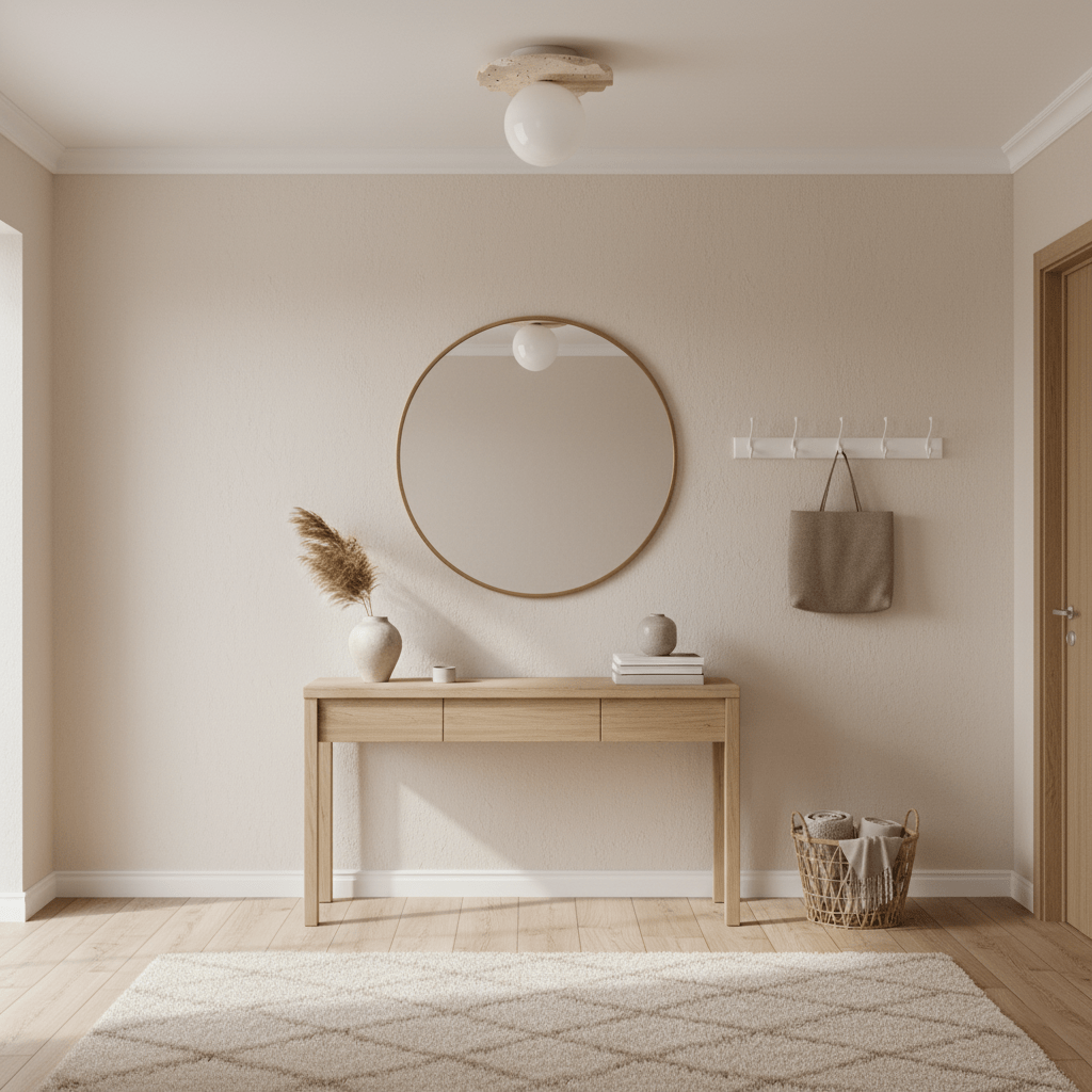 Plafonnier moderne Odell en Travertin jaune et blanc