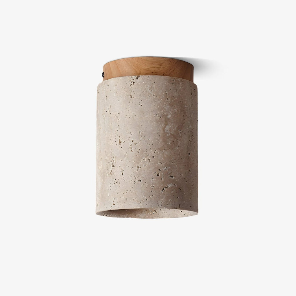 Plafonnier moderne Link en Travertin Noyer