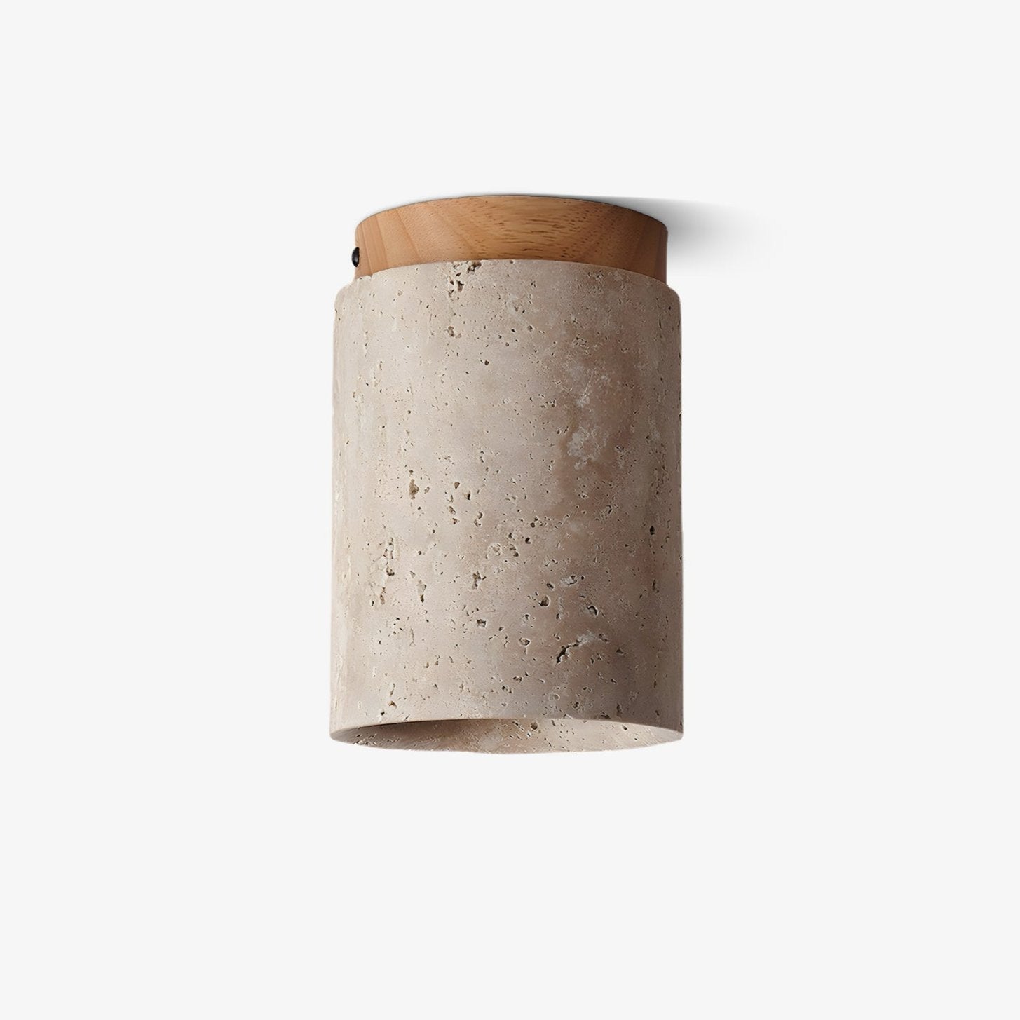 Plafonnier moderne Link en Travertin Noyer