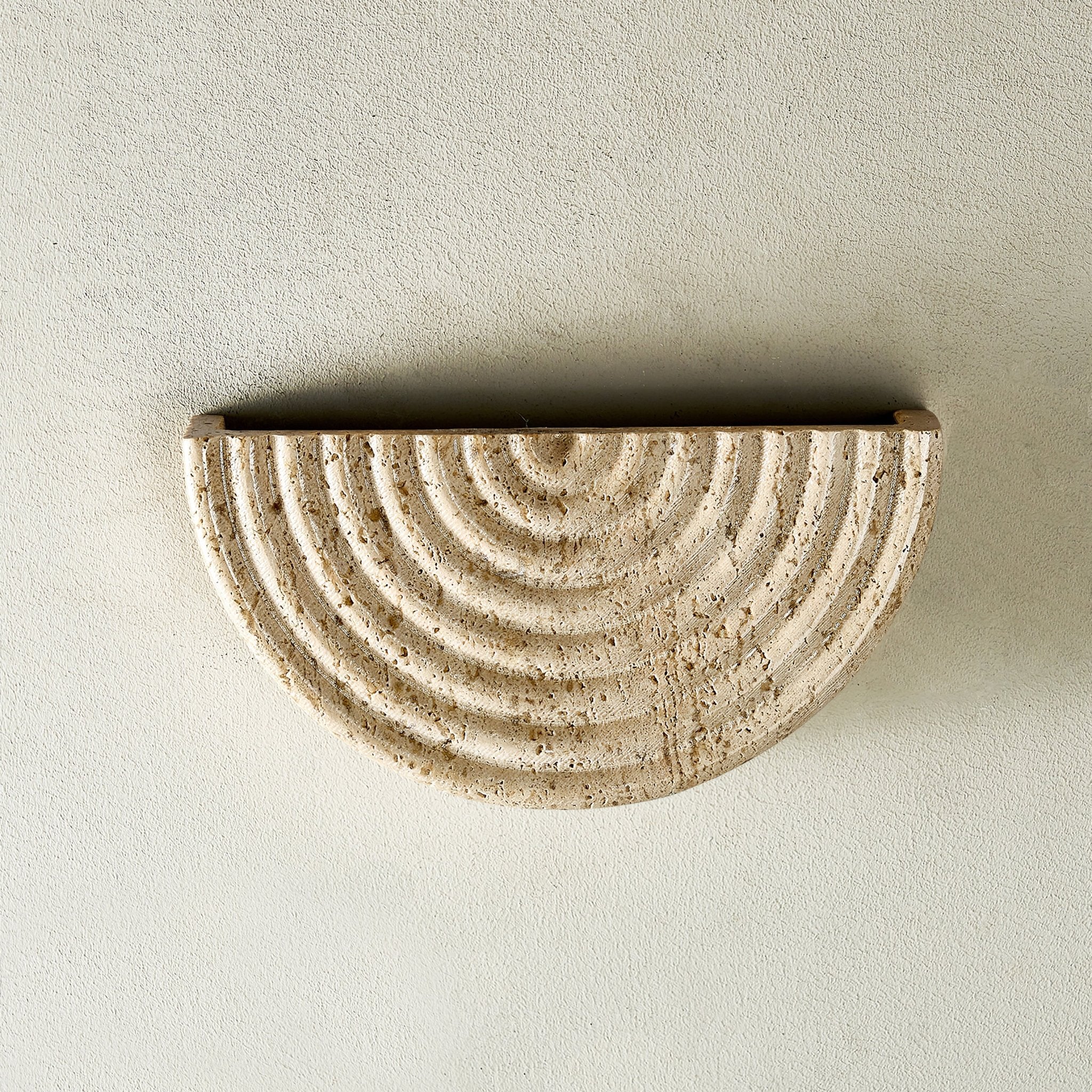 Applique murale moderne Jokum en Travertin jaune