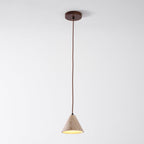 Suspension moderne Erland en Noir travertin