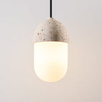 Suspension moderne Ainamo en Travertin jaune et blanc