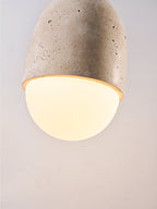Suspension moderne Ainamo en Travertin jaune et blanc