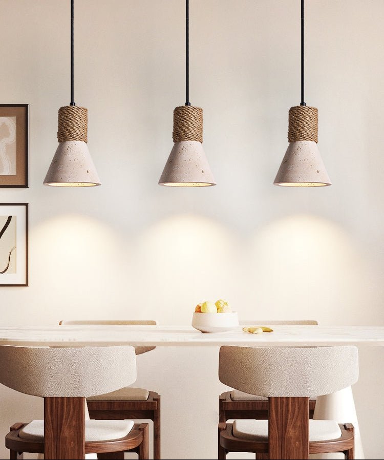 Suspension moderne Fletcher en Travertin jaune