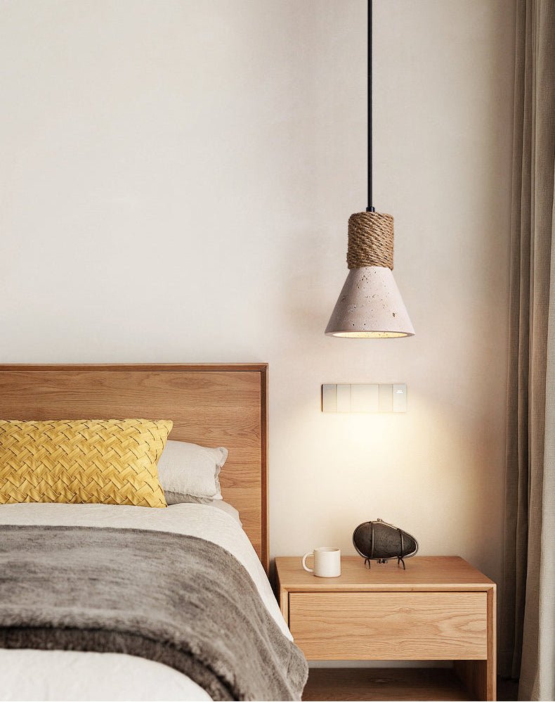 Suspension moderne Fletcher en Travertin jaune