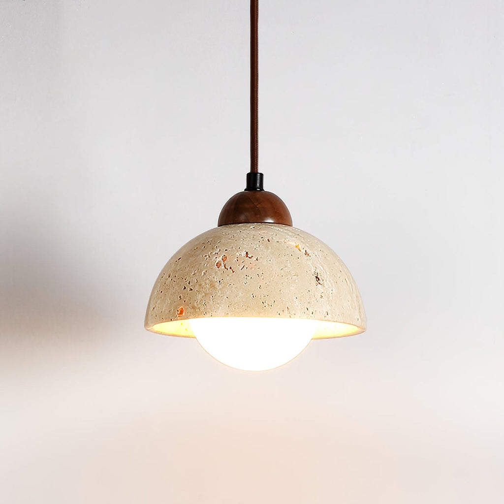 Suspension moderne Behr en Travertin jaune