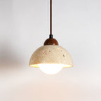 Suspension moderne Behr en Travertin jaune
